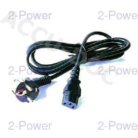 IEC (Kettle) Lead with EU 2 Pin Plug 