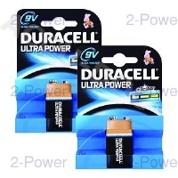 Duracell Ultra Power 9V 2 Pack Bundle 