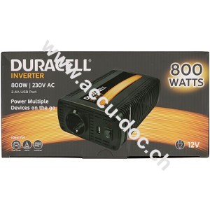 Duracell 800W EU Socket Inverter (12V) 