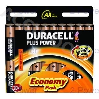 Duracell Plus Power AA 20 Pack 