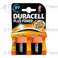 Duracell Plus Power 9V 2 Pack 
