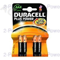 Duracell Plus Power AAA 4 Pack 