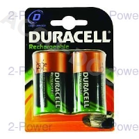 Duracell Rechargeable D Size Cell (2s) 