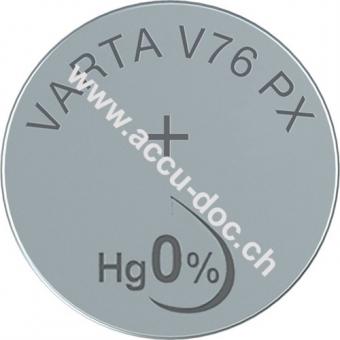 Professional Electronics SR44 (V76 PX) - Silberoxid-Zink-Knopfzelle, 1,55 V Uhrenbatterie 