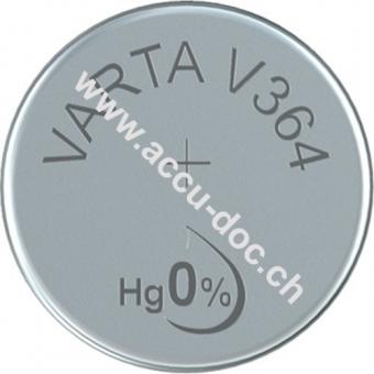 Professional Electronics SR60 (V364) - Silberoxid-Zink-Knopfzelle, 1,55 V Uhrenbatterie 