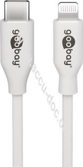 Lightning-auf-USB-C™-Lade- und Synchronisationskabel, 2 m, Weiß - MFi-Kabel für Apple iPhone/iPad weiß 