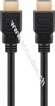 Series 2.1 Ultra High-Speed HDMI™-Kabel mit Ethernet (8K@60Hz), 1 m, Schwarz - HDMI™-Stecker (Typ A) > HDMI™-Stecker (Typ A) 