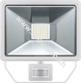 LED Außen-Flutlichtstrahler mit Bewegungsmelder, 50 W, Weiß - Lichtlösung für Hauseingänge, Zugangswege, Garten & Co. 