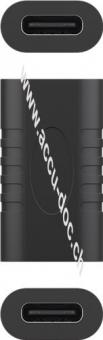 Adapter USB-C™ auf USB-C™, schwarz - USB-C™-Buchse > USB-C™-Buchse 