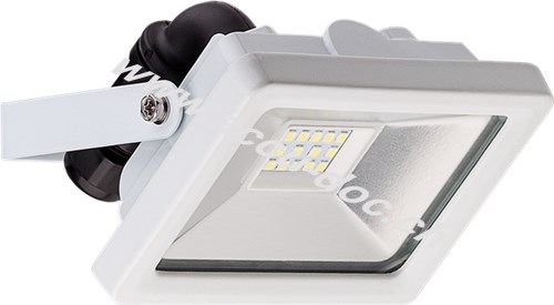 LED Außen-Flutlichtstrahler, 10 W, Weiß - Lichtlösung für Hauseingänge, Garten & Co. 