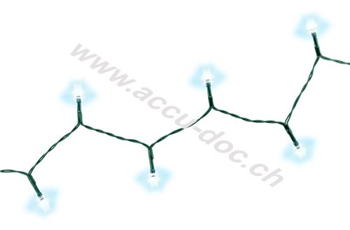 80er LED-Lichterkette, inkl. Netzstecker, Grün - Stimmungsvolle Leuchtdekoration für den Innen- und Außenbereich 