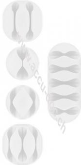 Kabelmanagement-Set, weiß, Weiß - 5er-Set zum Ordnen und Fixieren, ablösbar 
