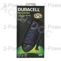 Duracell 175W Twin UK Socket Inverter 