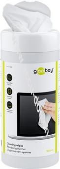 Reinigungstücher in Spenderdose, 100 Stück - für LCD-, LED-, Plasma- und Glasbildschirme 