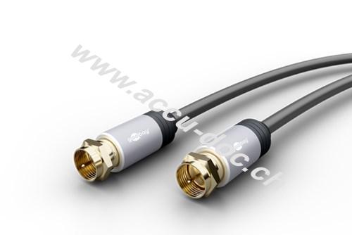 Plus SAT-Antennen Anschlusskabel, 3 m - F-Stecker > F-Stecker 